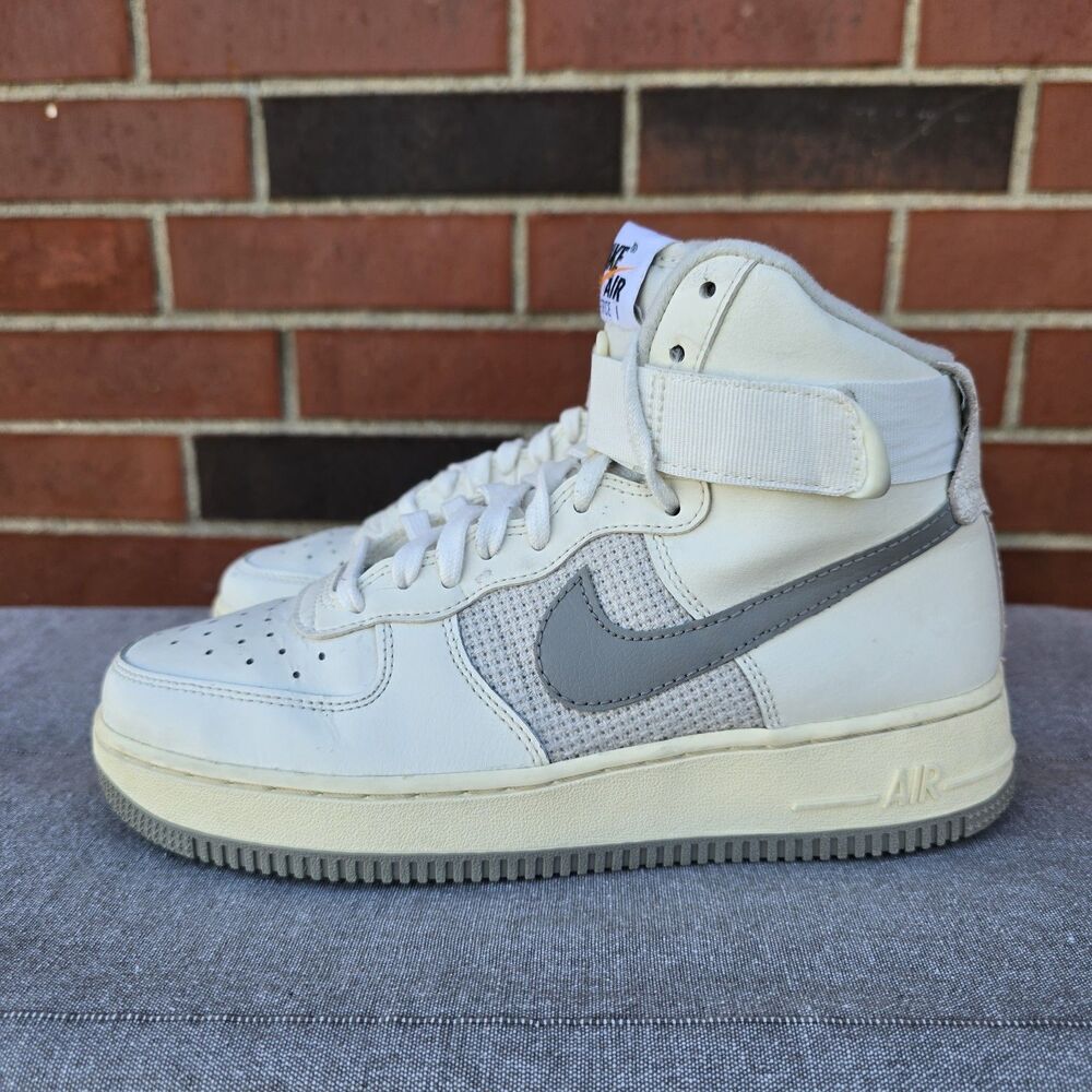 Nike Air Force One 1 High LV8 Sail/Medium Grey-Light Bone Size 6.5 DM0209-100